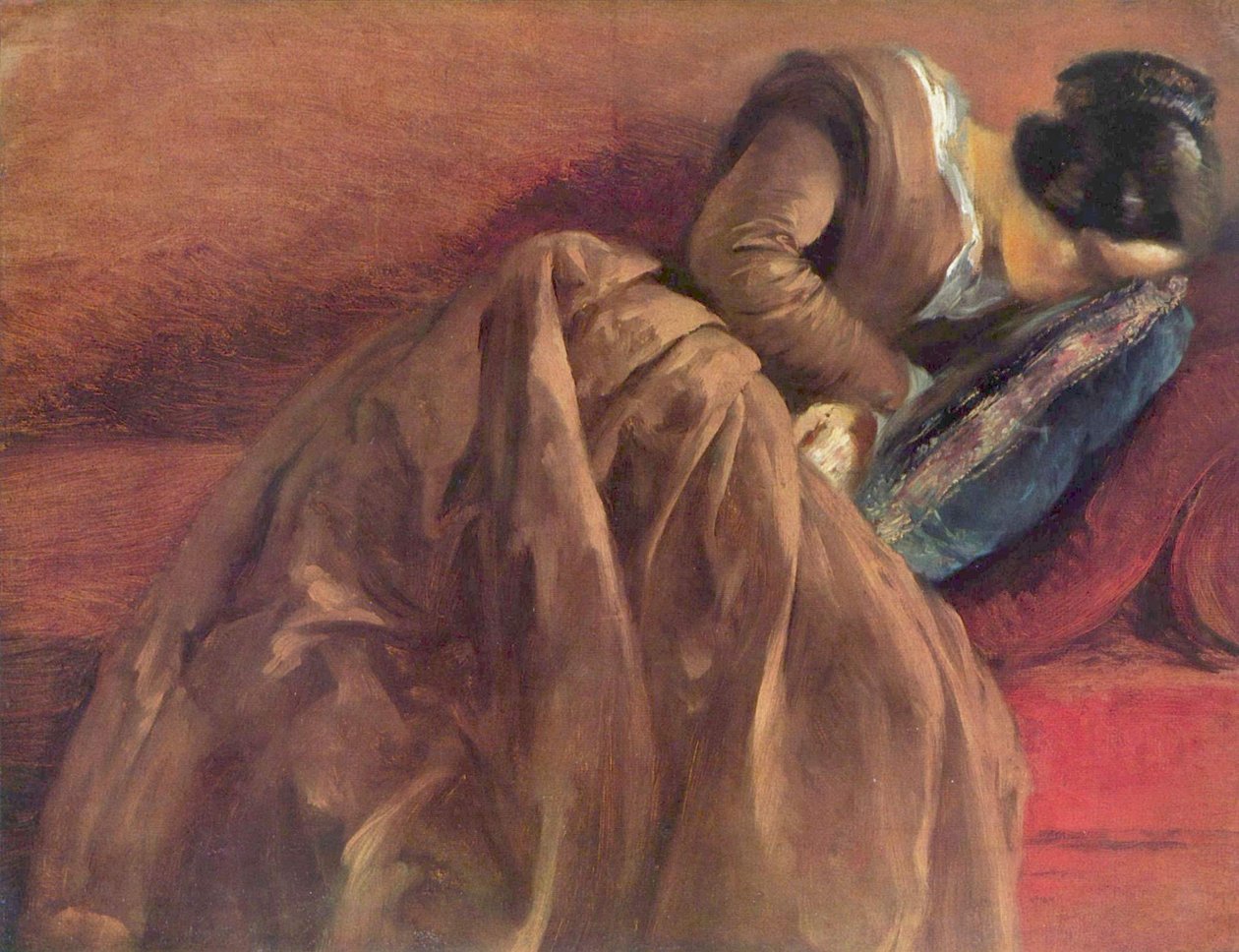 Emilie, siostra Menzla we śnie autorstwa Adolph Menzel