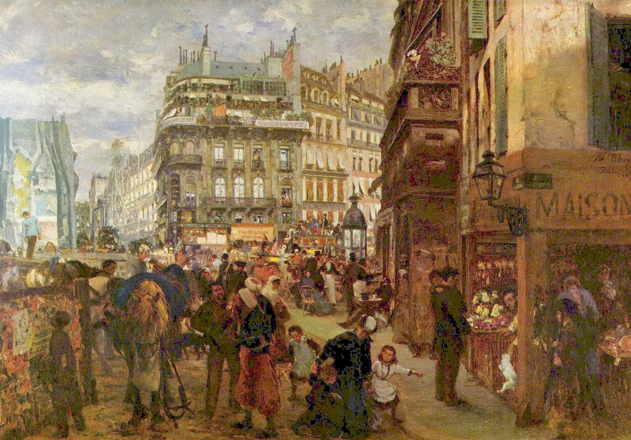 Paryż dzień powszedni autorstwa Adolph Menzel