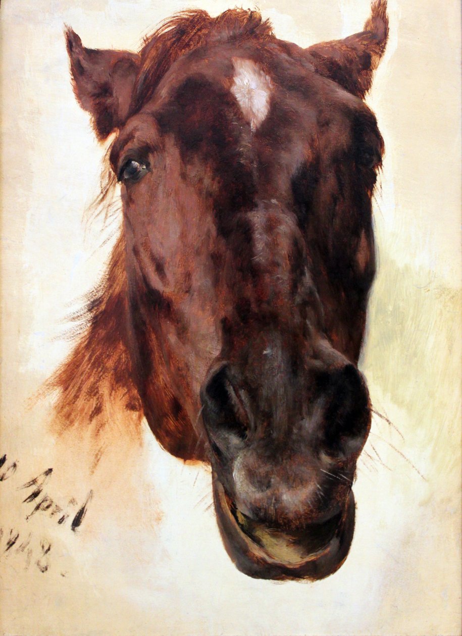Badanie koni autorstwa Adolph Menzel