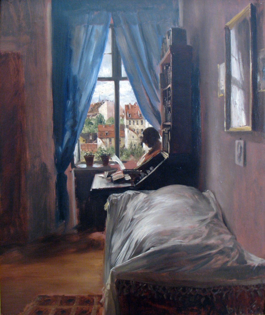 Artysta sypialni Ritterstrasse autorstwa Adolph Menzel