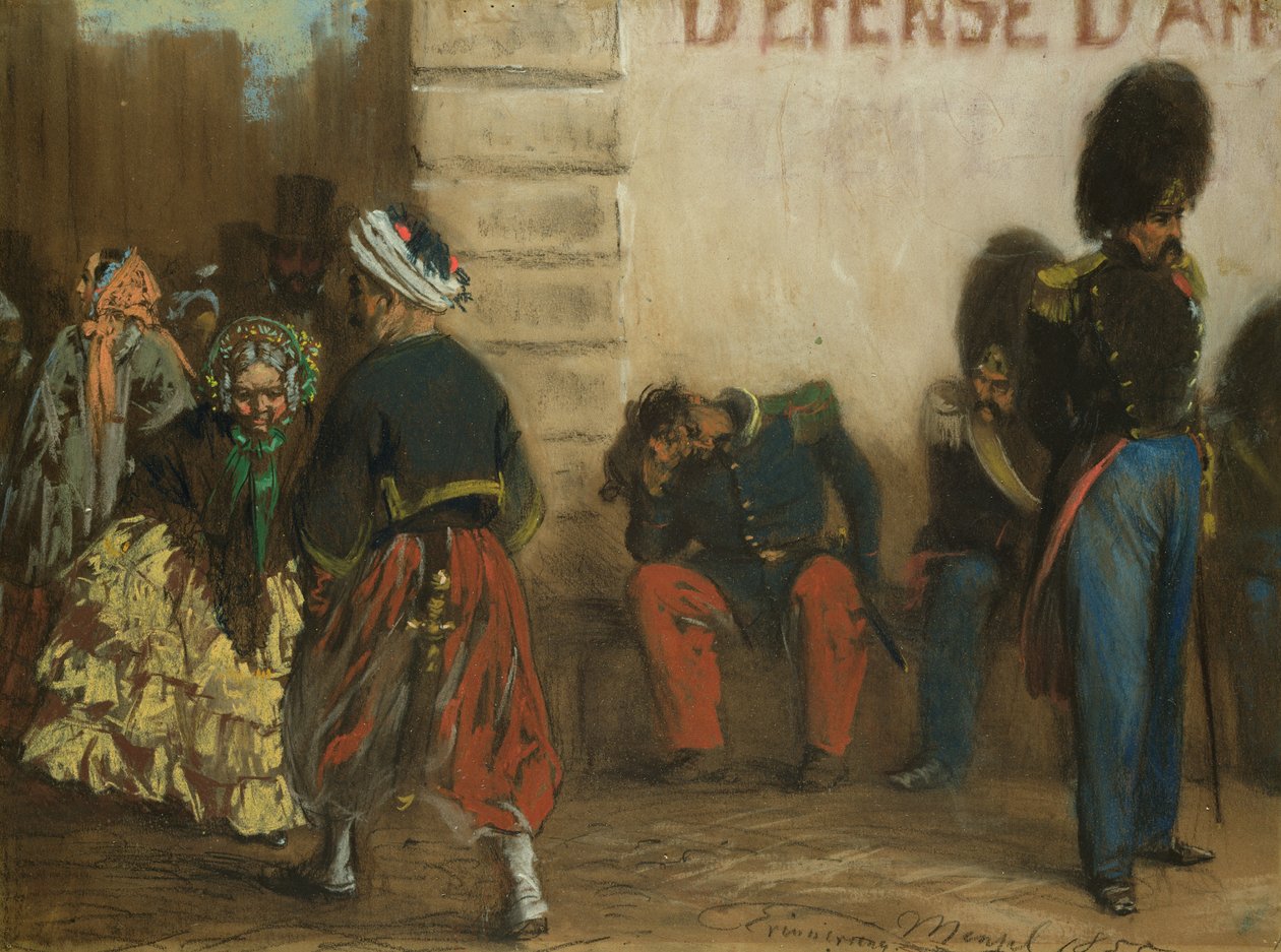 Pamięć Paryża, 1855 autorstwa Adolph Menzel