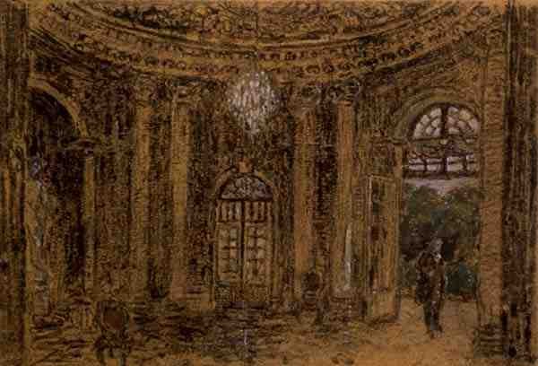 Studium do „Koncertu w Sanssouci” autorstwa Adolph Menzel