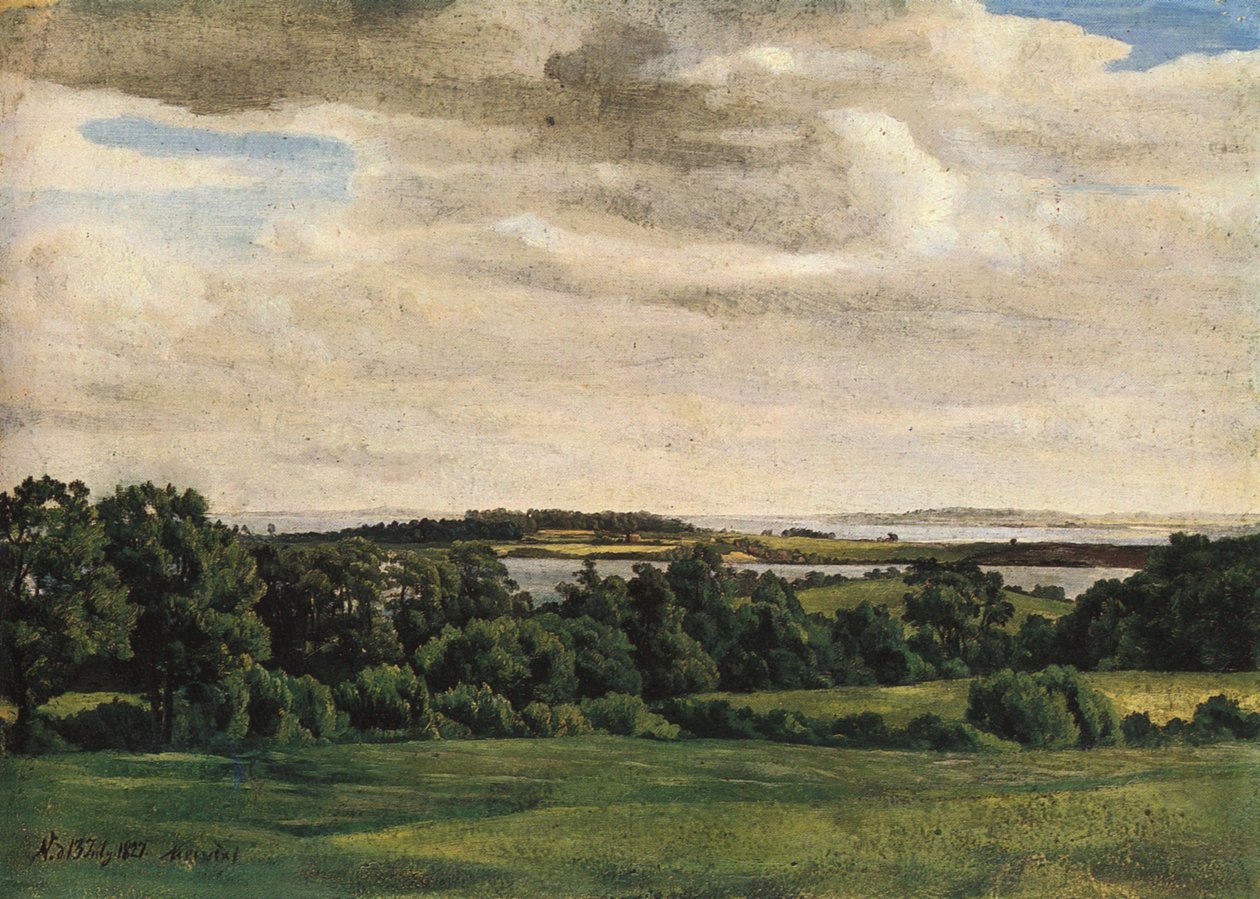 Niemiecki: Holsteinische Landschaft autorstwa Adolph Friedrich Vollmer