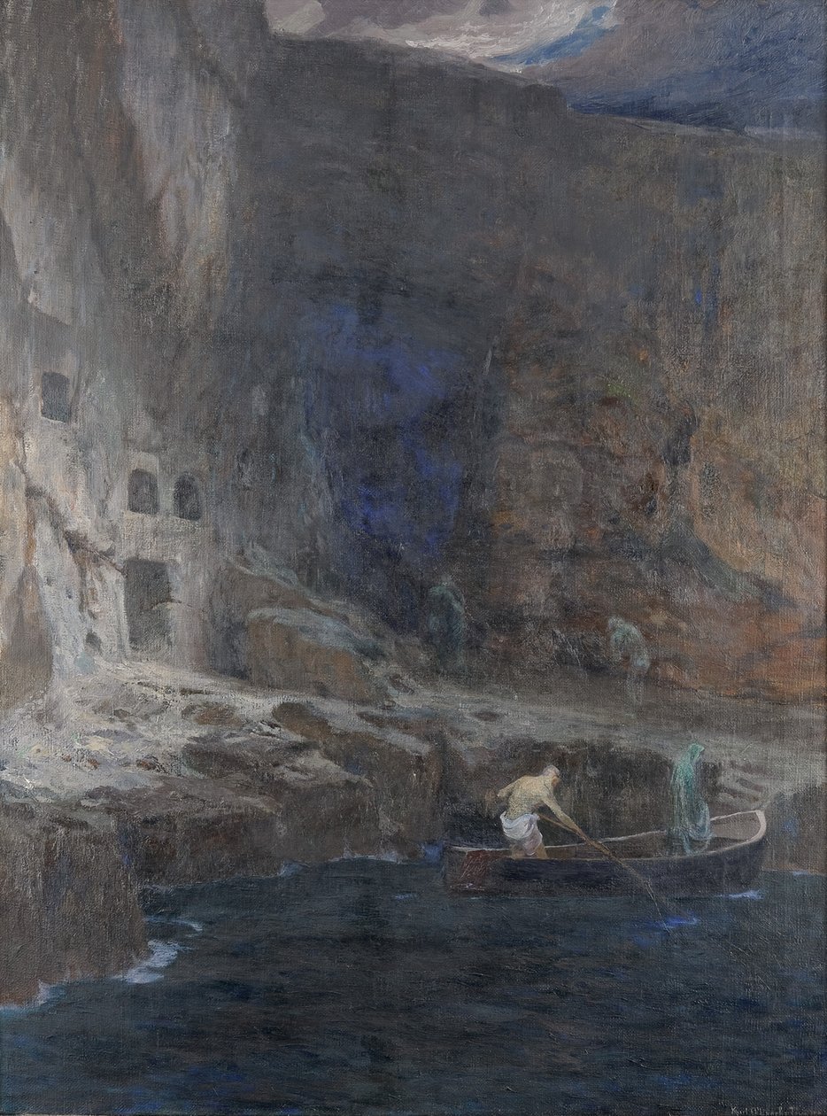 Fragment Dusz Acheron, 1898 autorstwa Adolf Hiremy Hirschl