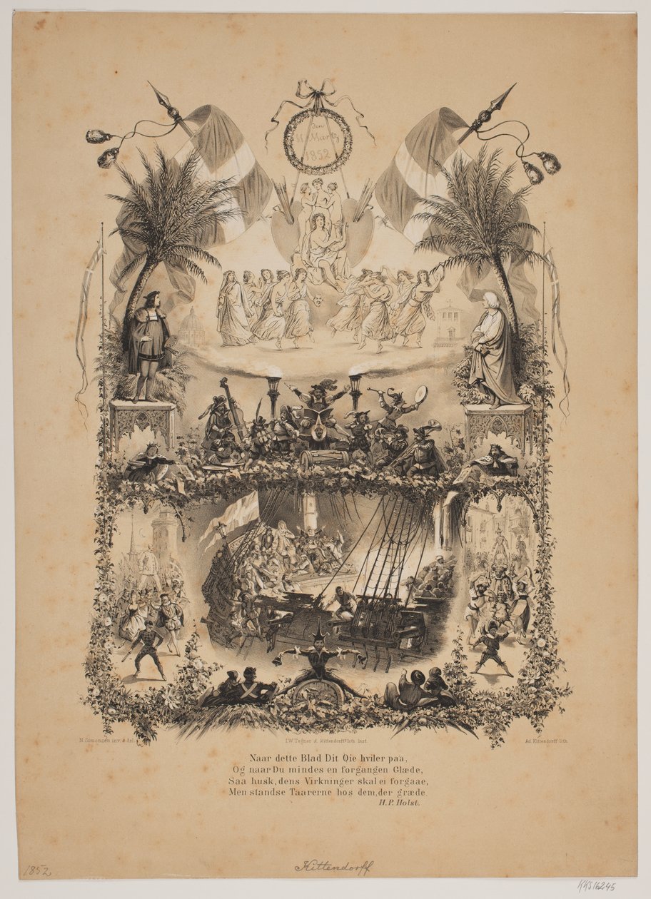 D. 11. marty 1852 autorstwa Johan Adolph Kittendorff