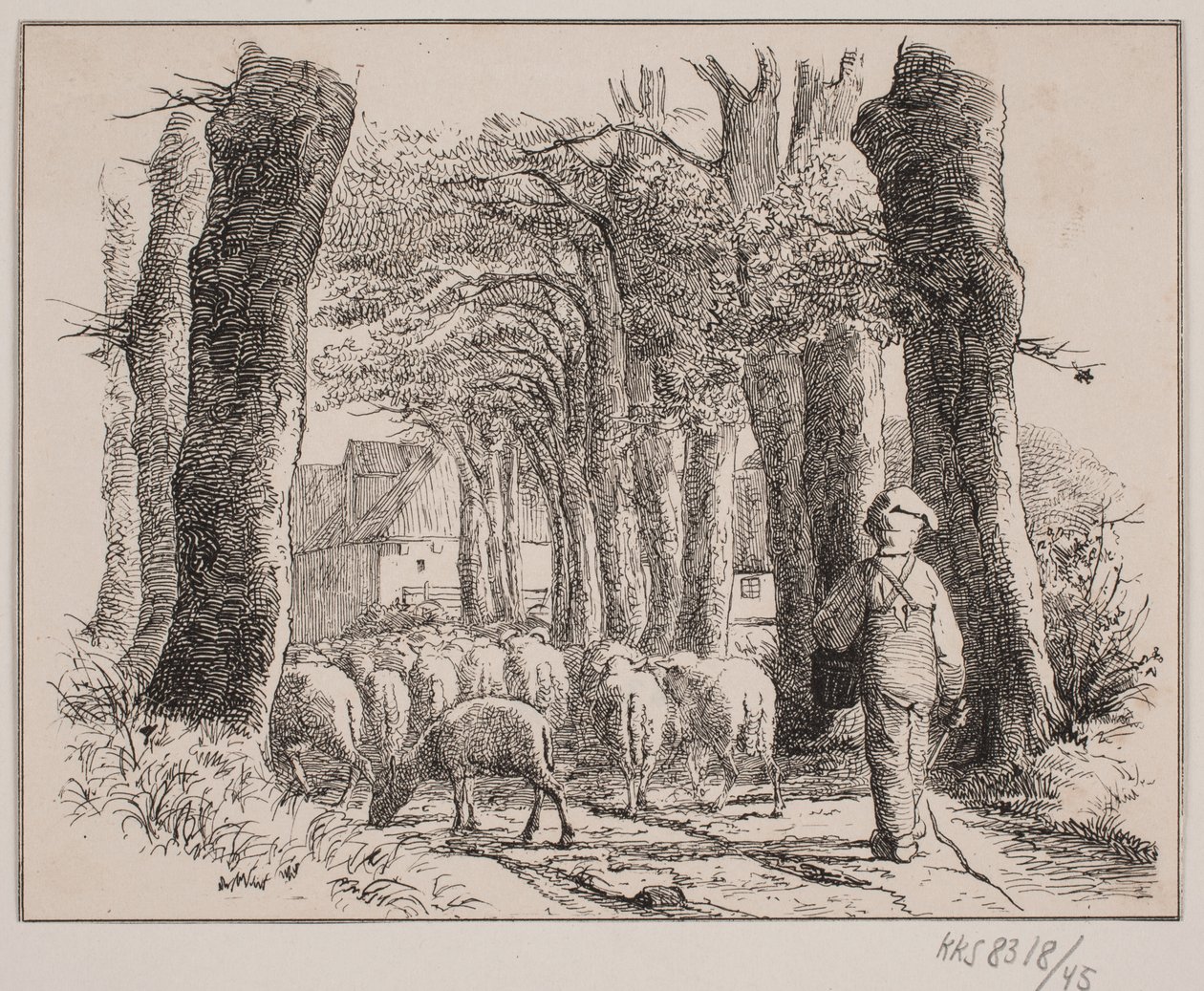 Chłopiec stróż autorstwa Johan Adolph Kittendorff