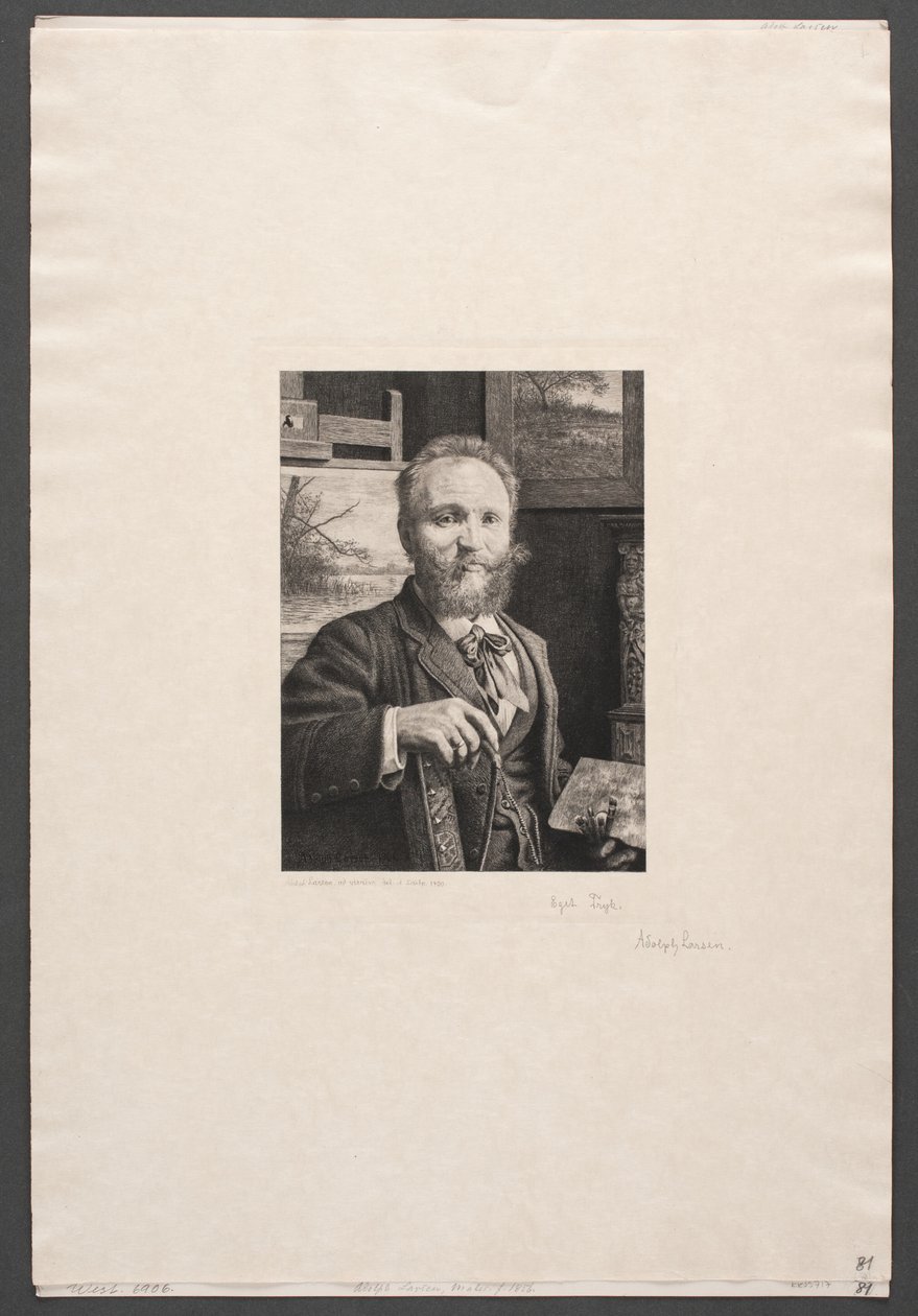 Autoportret autorstwa Adolph Larsen