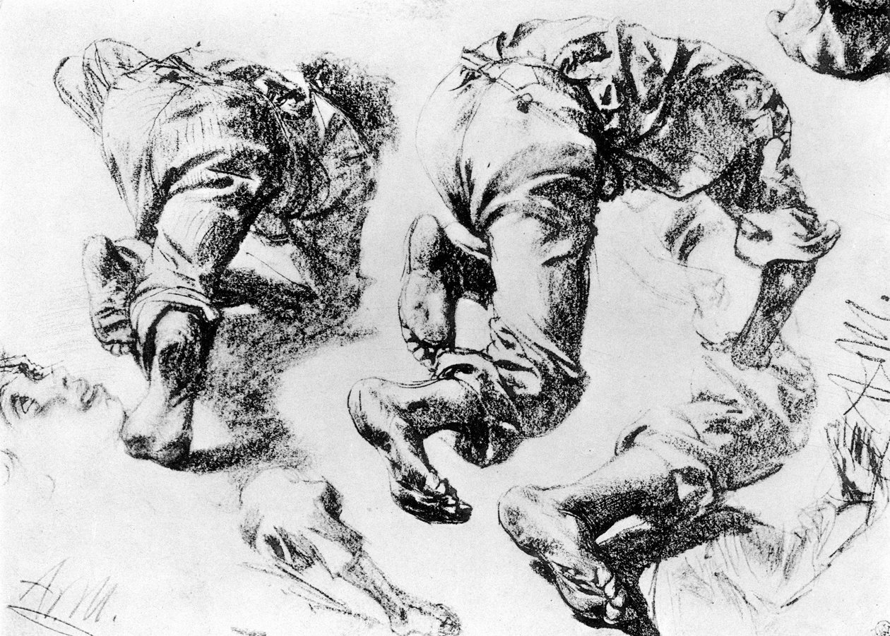 Strona szkiców, 1913. autorstwa Adolph Menzel