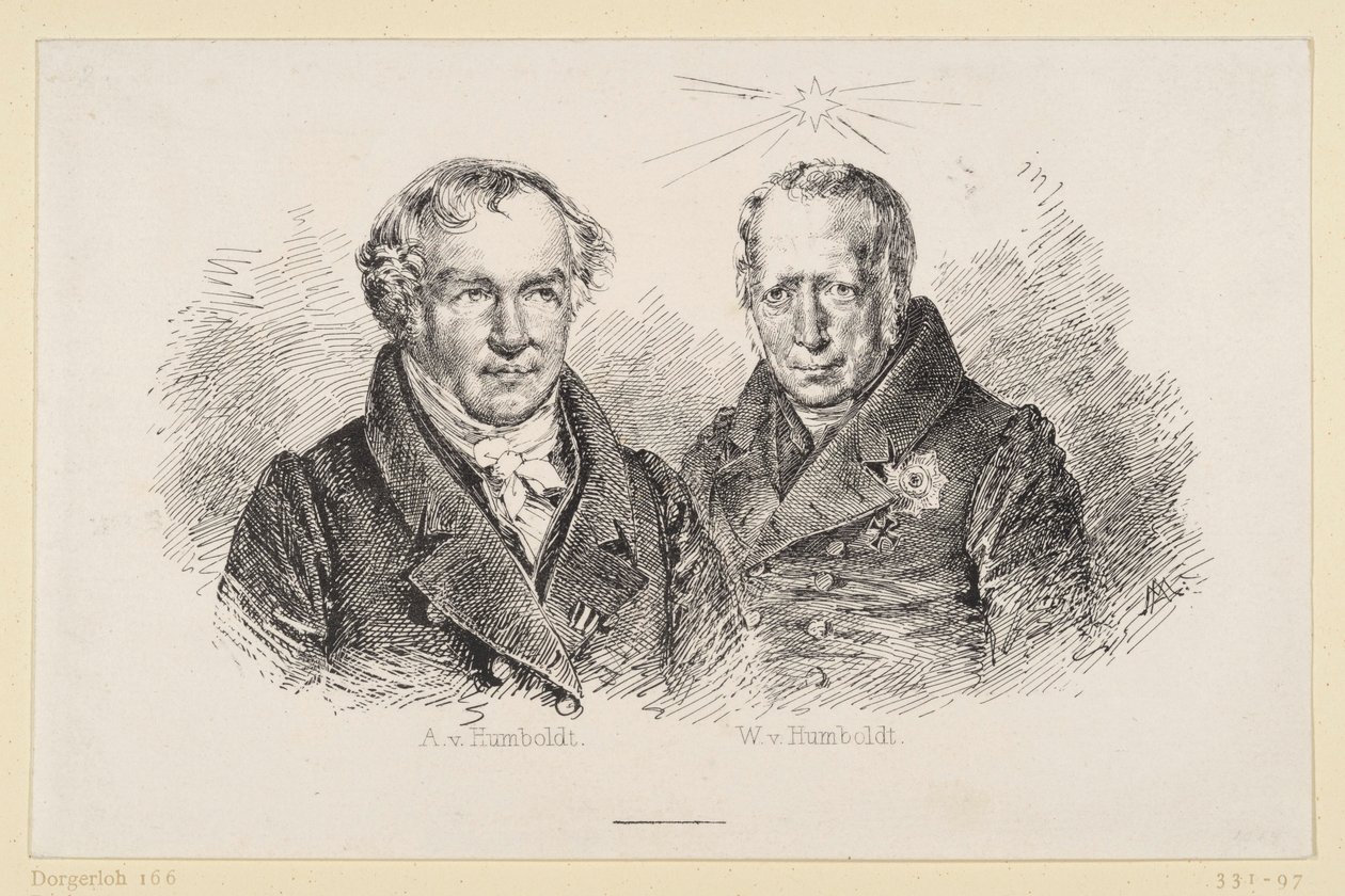 Alexander i Wilhelm von Humboldt autorstwa Adolph Menzel