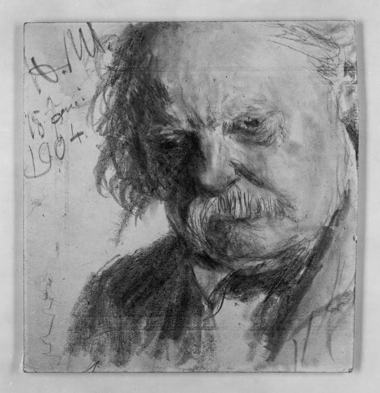 Starszy mężczyzna z wąsami autorstwa Adolph Menzel