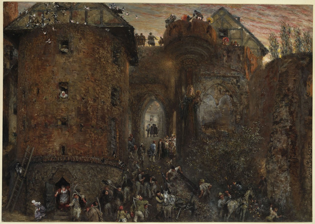 W Marienburgu autorstwa Adolph Menzel