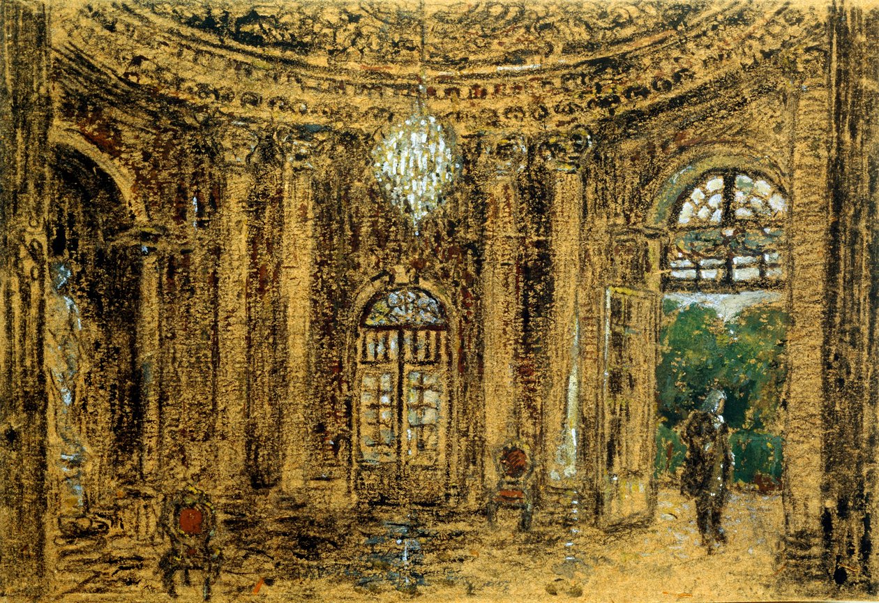 Koncert w Sanssouci, Studium, lata 50. XIX wieku autorstwa Adolph Menzel