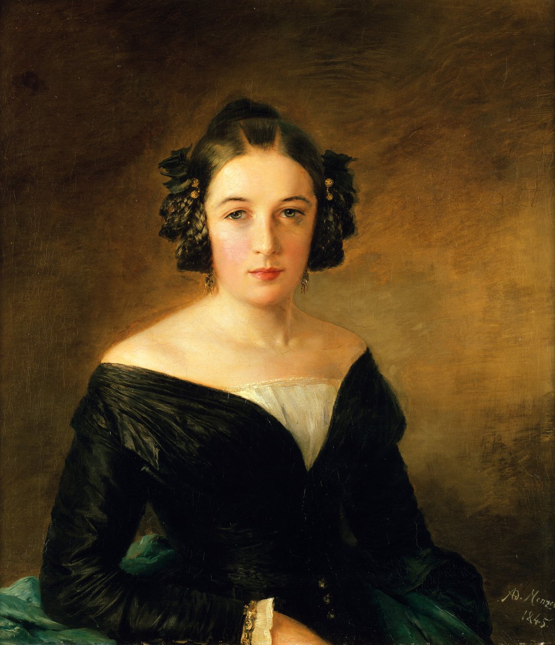 Portret damy autorstwa Adolph Menzel