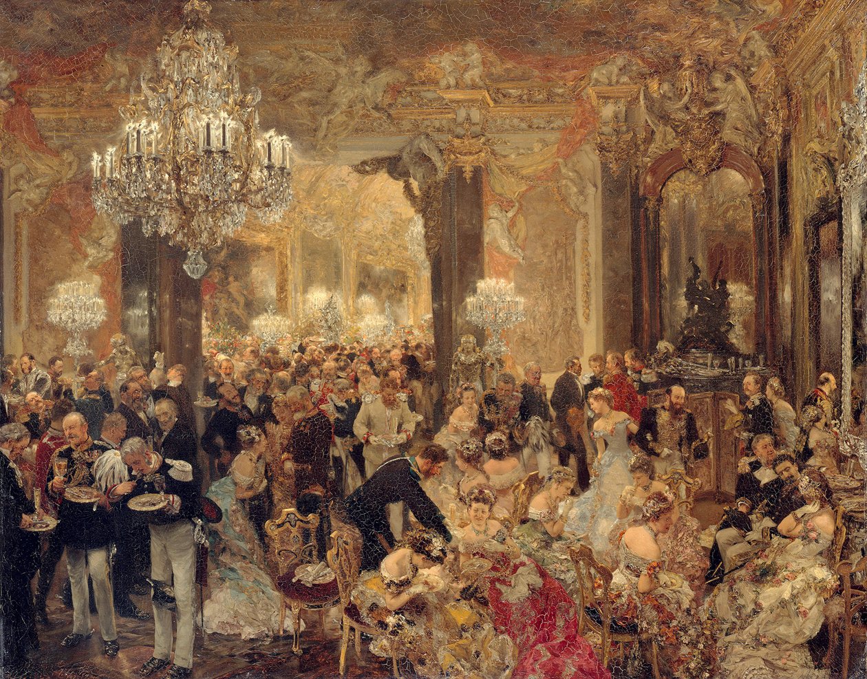 Zupa z kluseczkami autorstwa Adolph Menzel