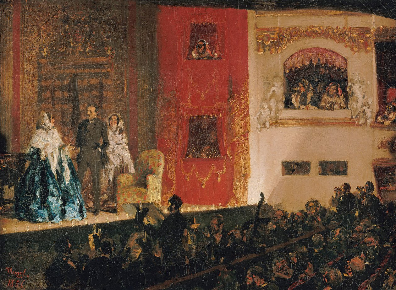 Théâtre du Gymnase autorstwa Adolph Menzel