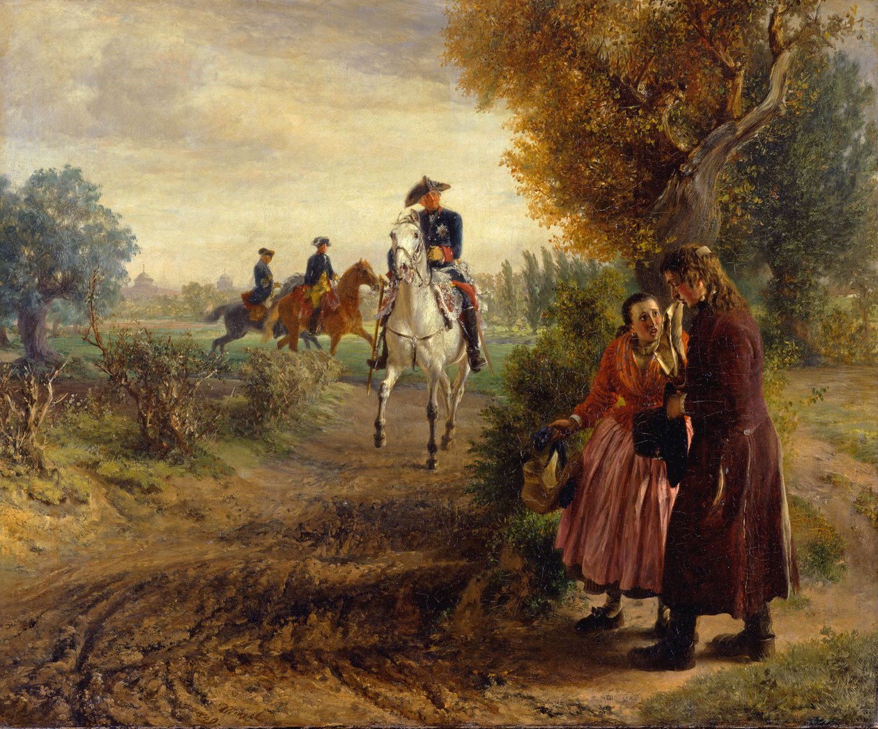 Petycja (Przejażdżka konna) autorstwa Adolph Menzel