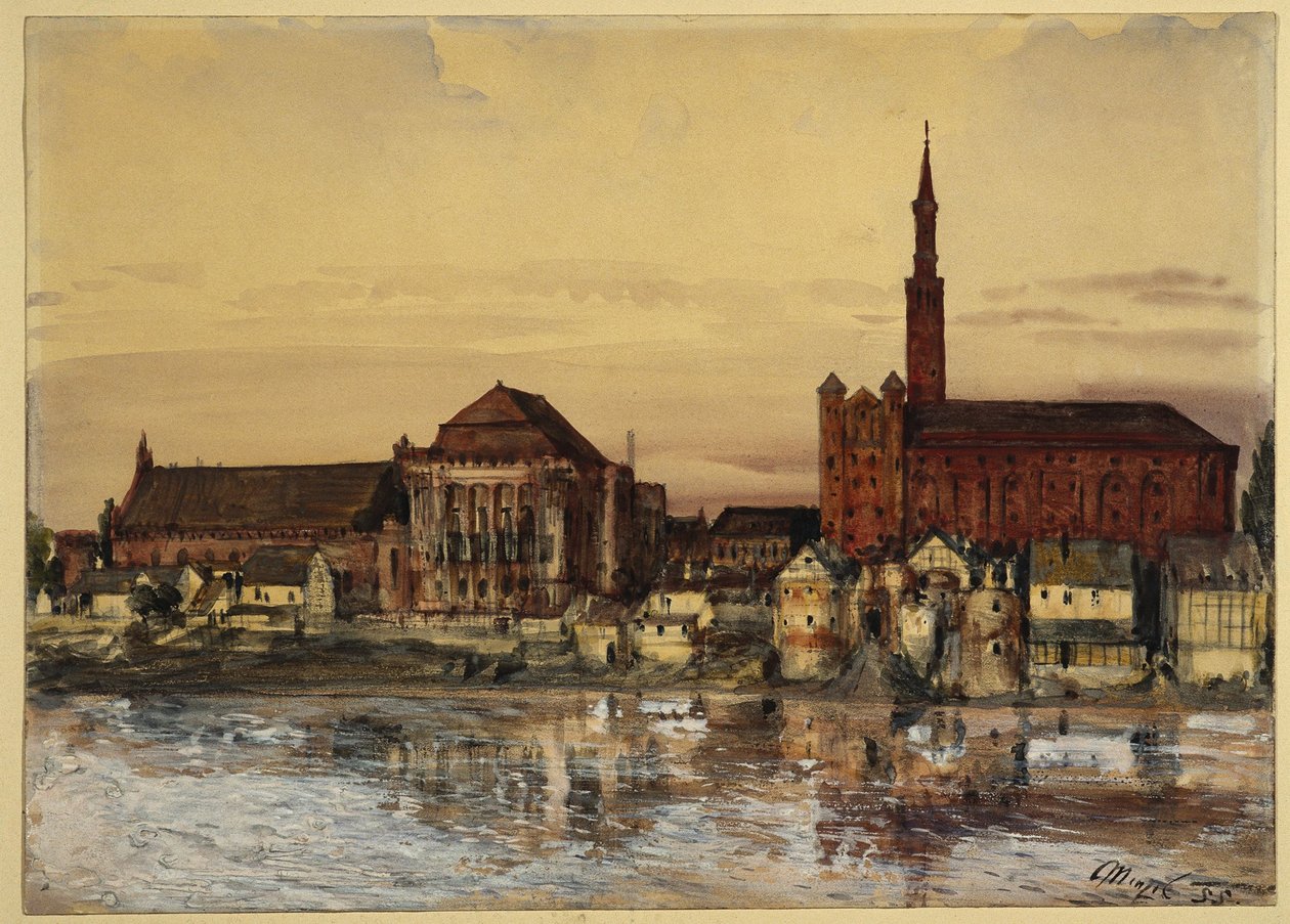 Malbork nad Nogatem autorstwa Adolph Menzel