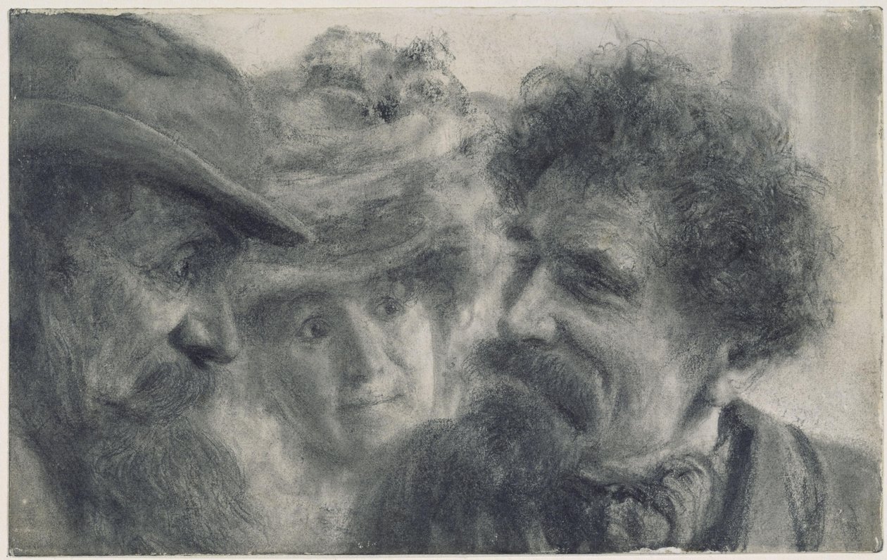 Trzy głowy autorstwa Adolph Menzel