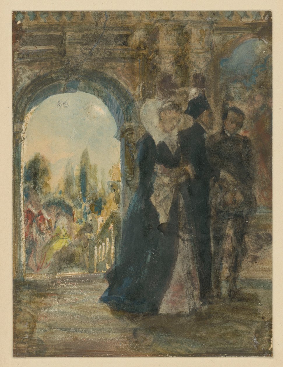 Rada rodzinna. Studium autorstwa Adolph Menzel