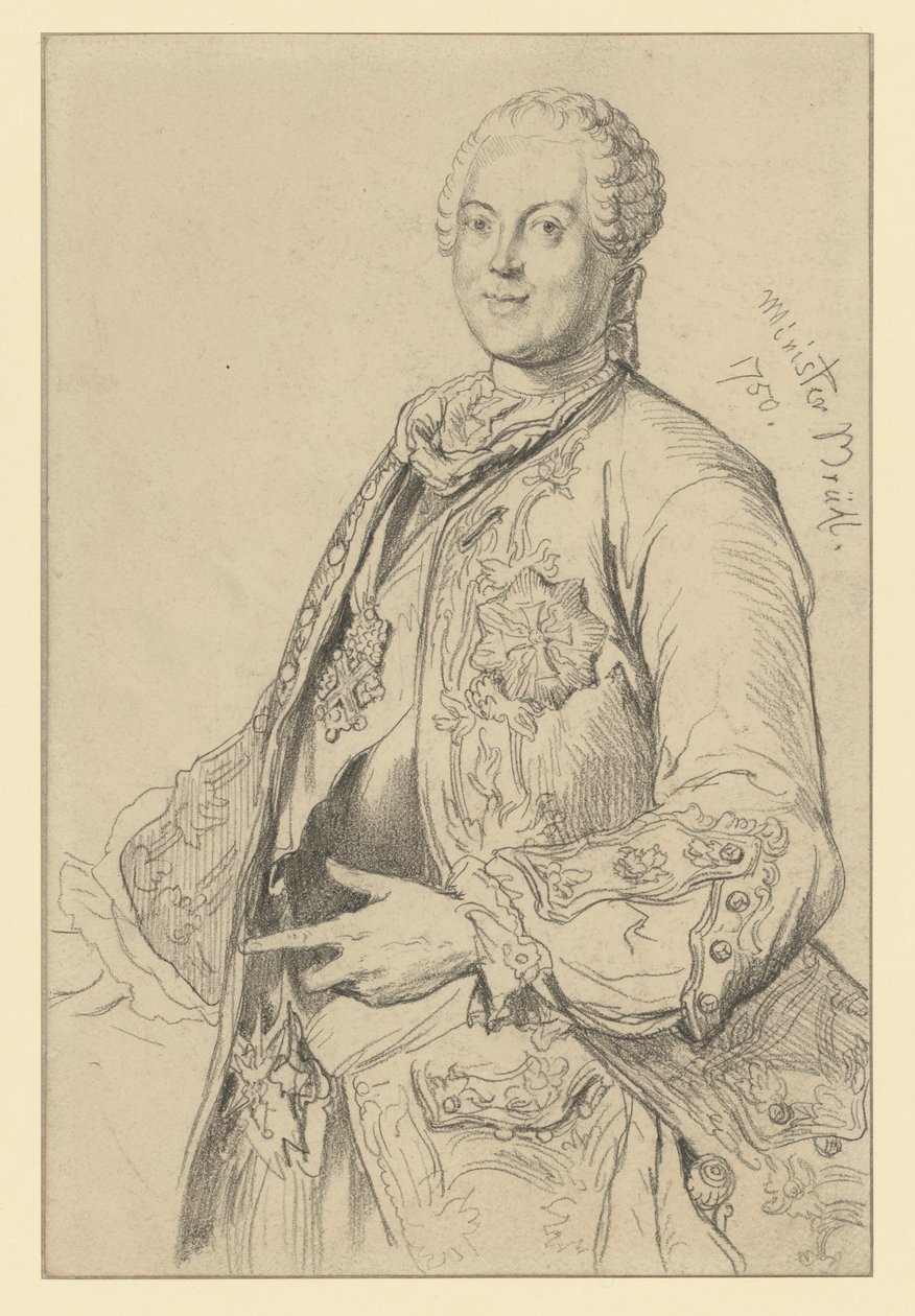 Hrabia Heinrich von Brühl autorstwa Adolph Menzel