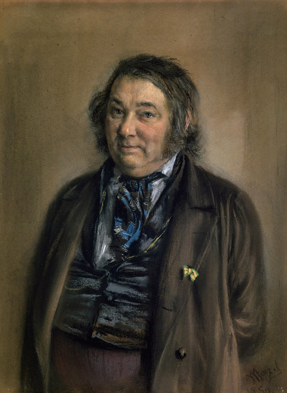 Heinrich Smidt (1798-1867) 1850 (kreda na papierze) autorstwa Adolph Menzel