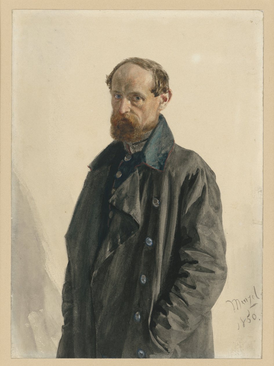 Major Leuthold z Pułku Fizylierów Gwardii autorstwa Adolph Menzel