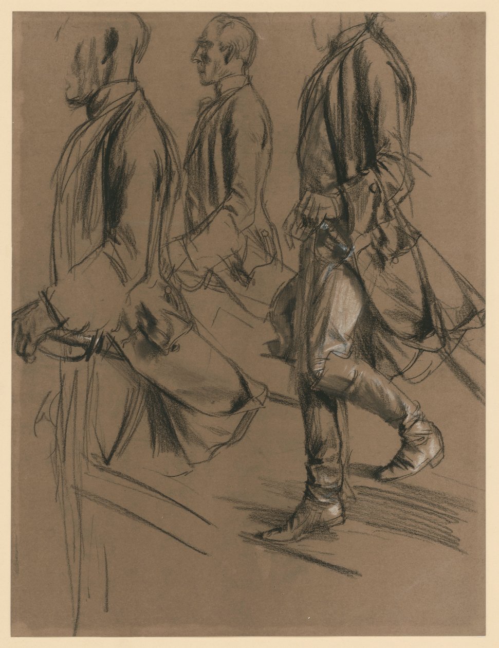 Oficer z świty Fryderyka II. Studium modelowe do obrazu „Spotkanie Fryderyka II i Józefa II w Nysie” autorstwa Adolph Menzel