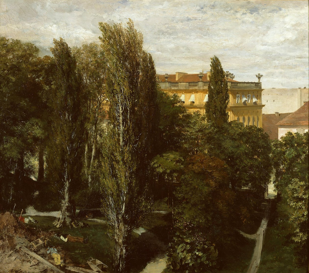 Ogród pałacowy księcia Albrechta autorstwa Adolph Menzel