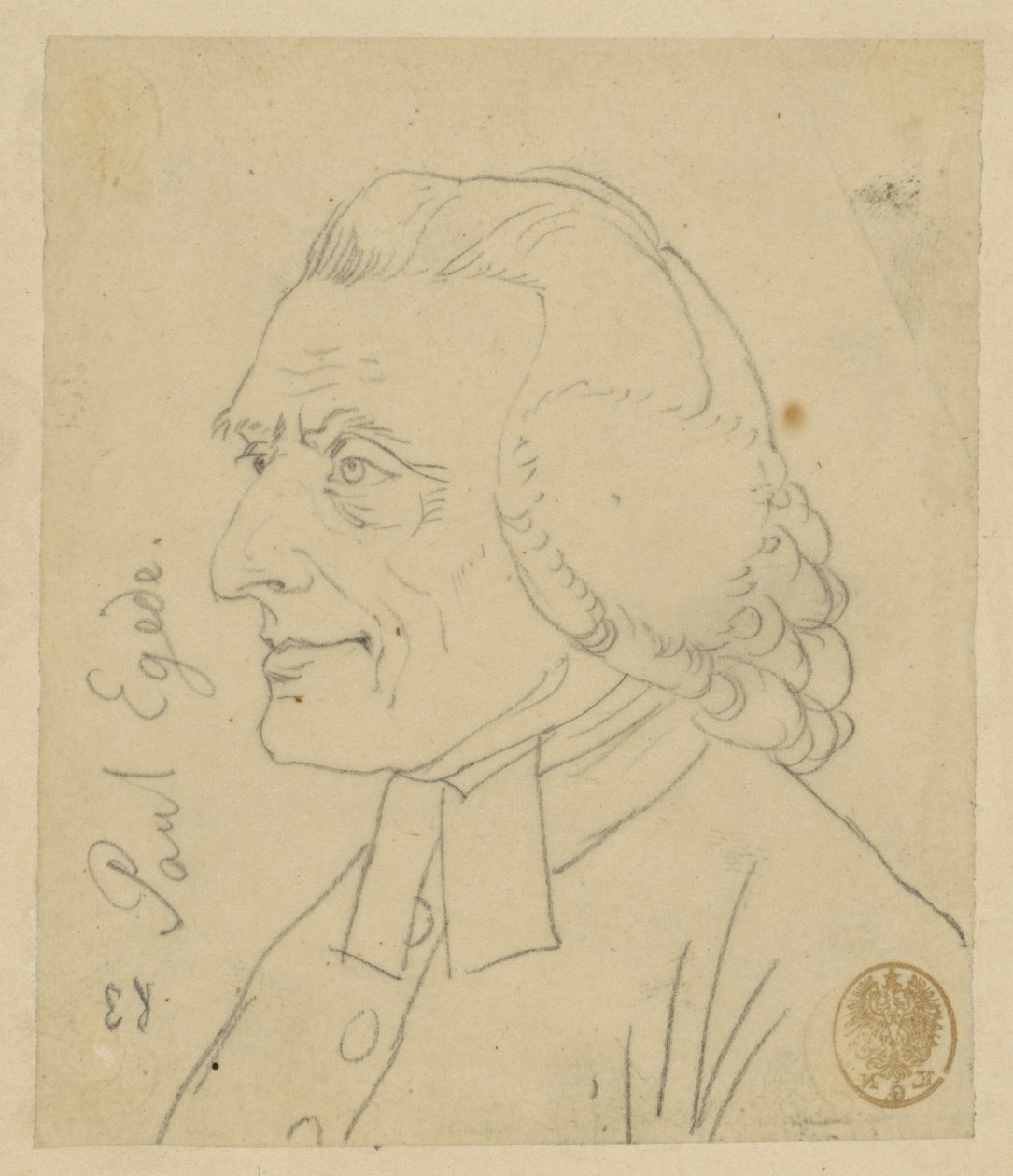 Paul Egede. Pastor autorstwa Adolph Menzel