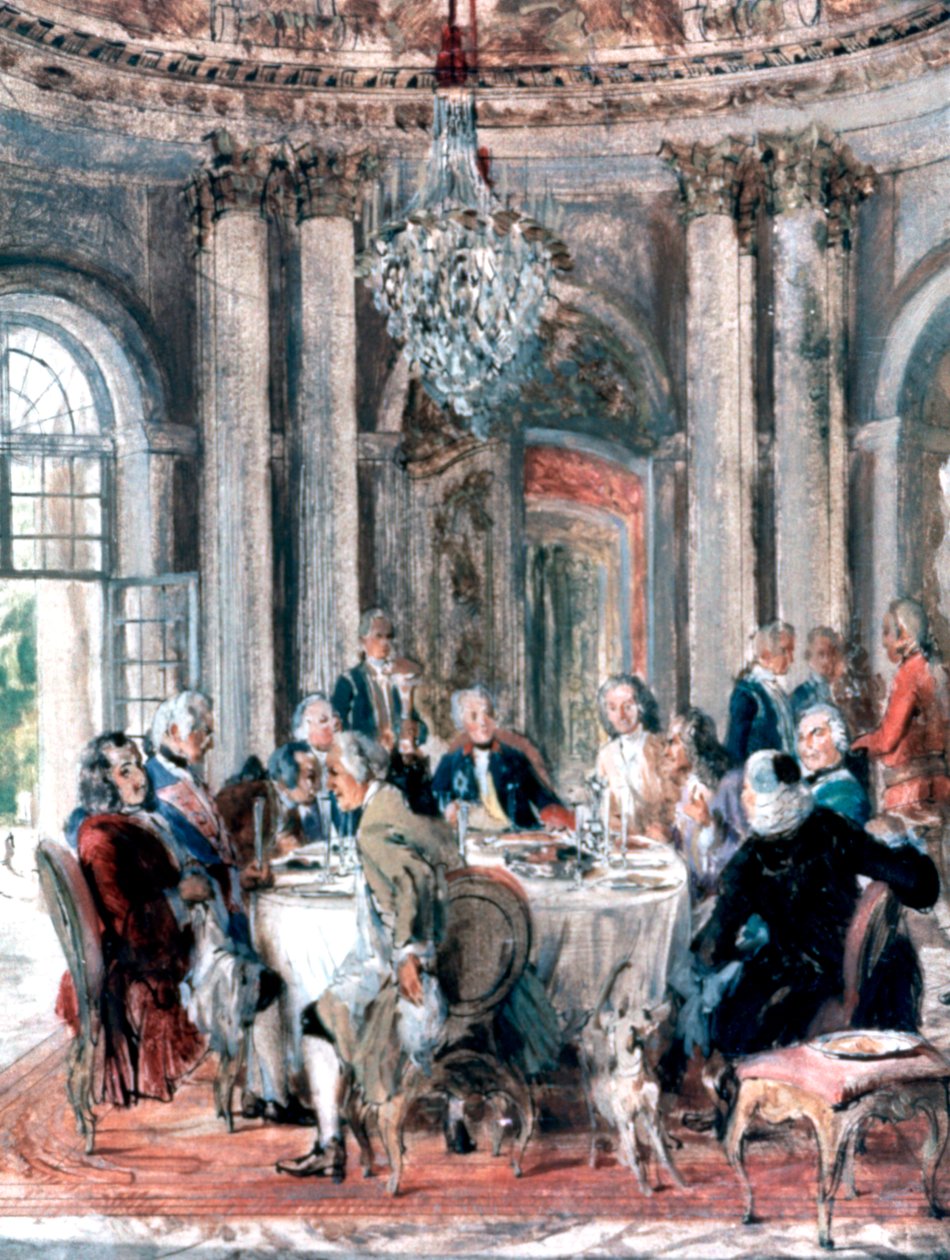 Zjazd w rezydencji, 1849 autorstwa Adolph Menzel