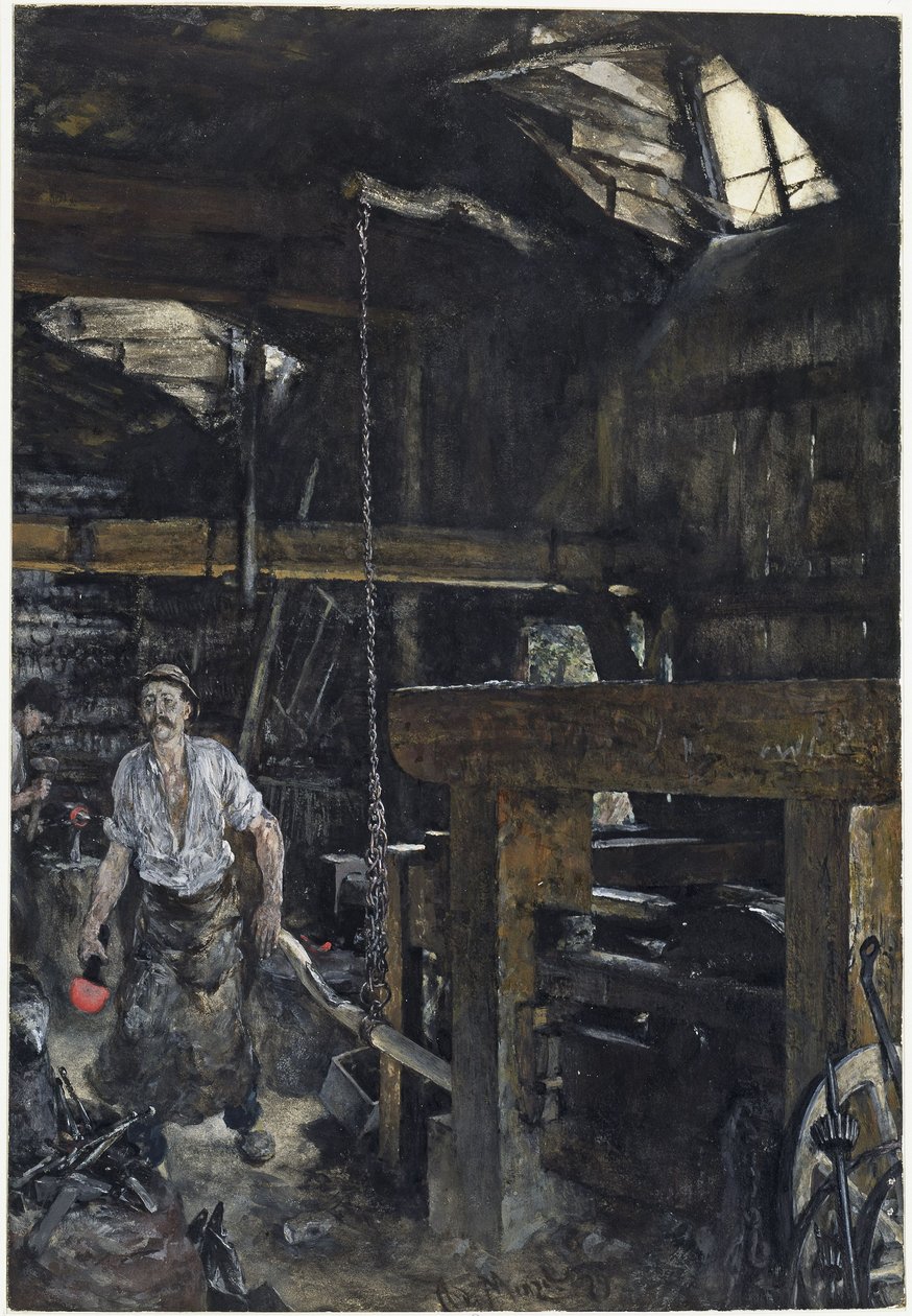 Kowalstwo w Gastein autorstwa Adolph Menzel