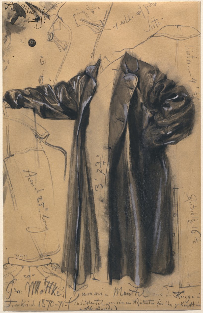 Wodoodporny płaszcz generała Moltke autorstwa Adolph Menzel