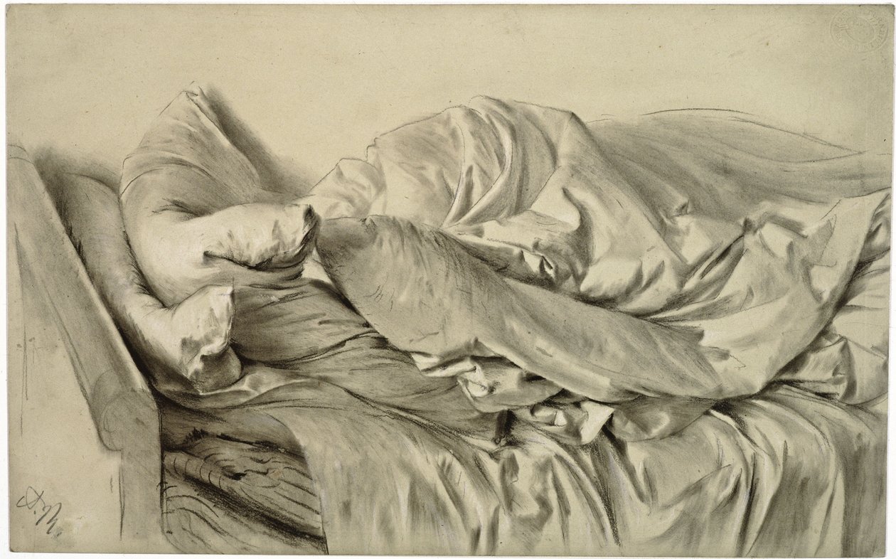 Nieposłane łóżko autorstwa Adolph Menzel
