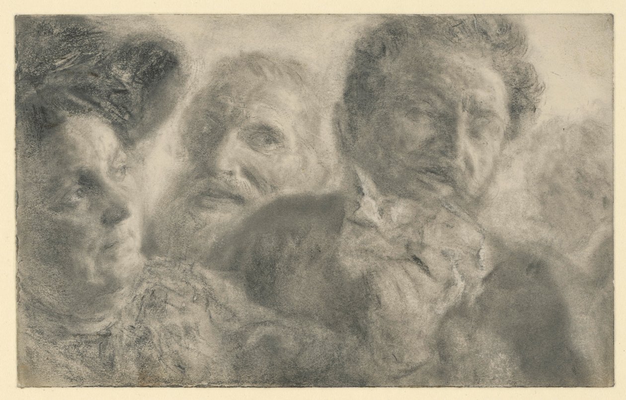 Cztery głowy autorstwa Adolph Menzel