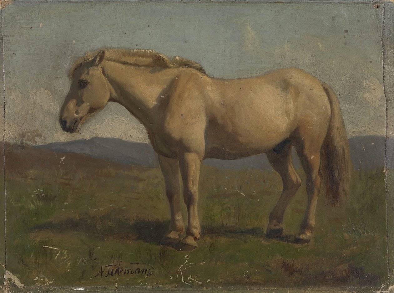 Koniec w kolorze dun autorstwa Adolph Tidemand