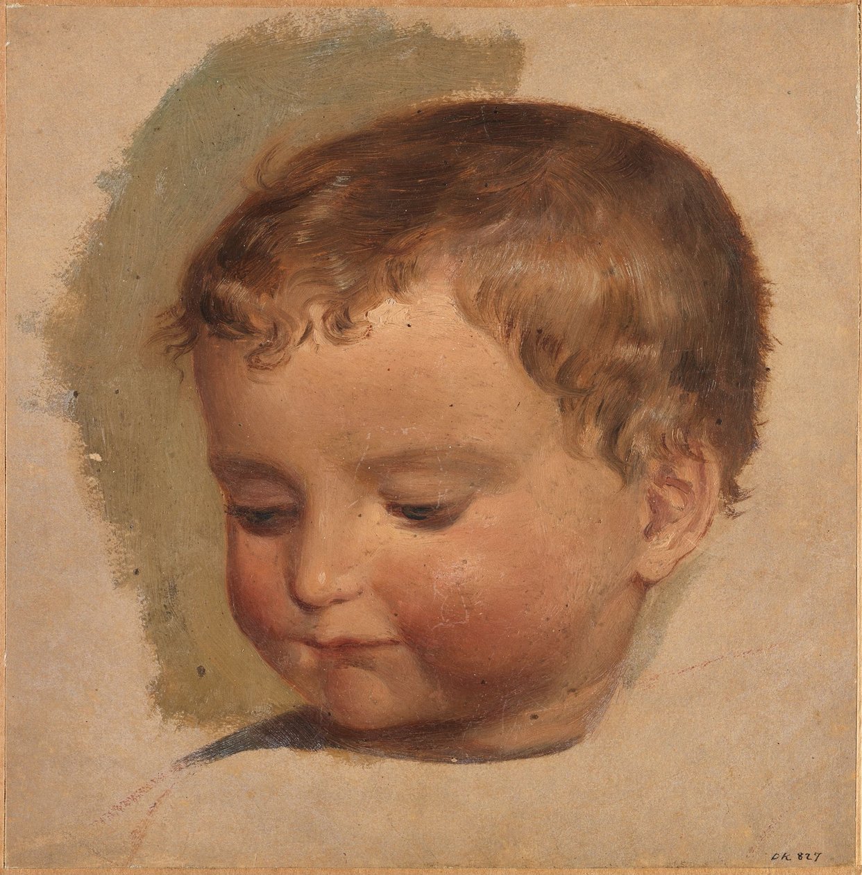 Głowa dziecka autorstwa Adolph Tidemand