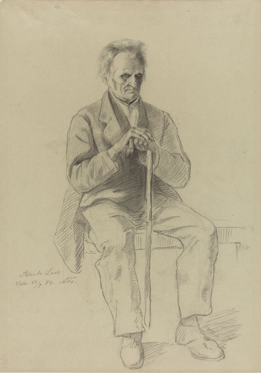 „Ślepy Lars” autorstwa Adolph Tidemand