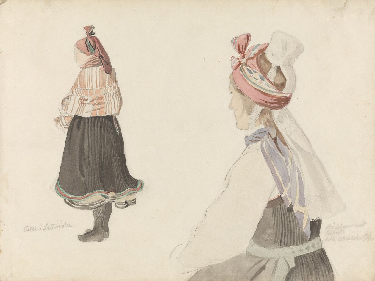 Studia strojów, Valle w Setesdal autorstwa Adolph Tidemand