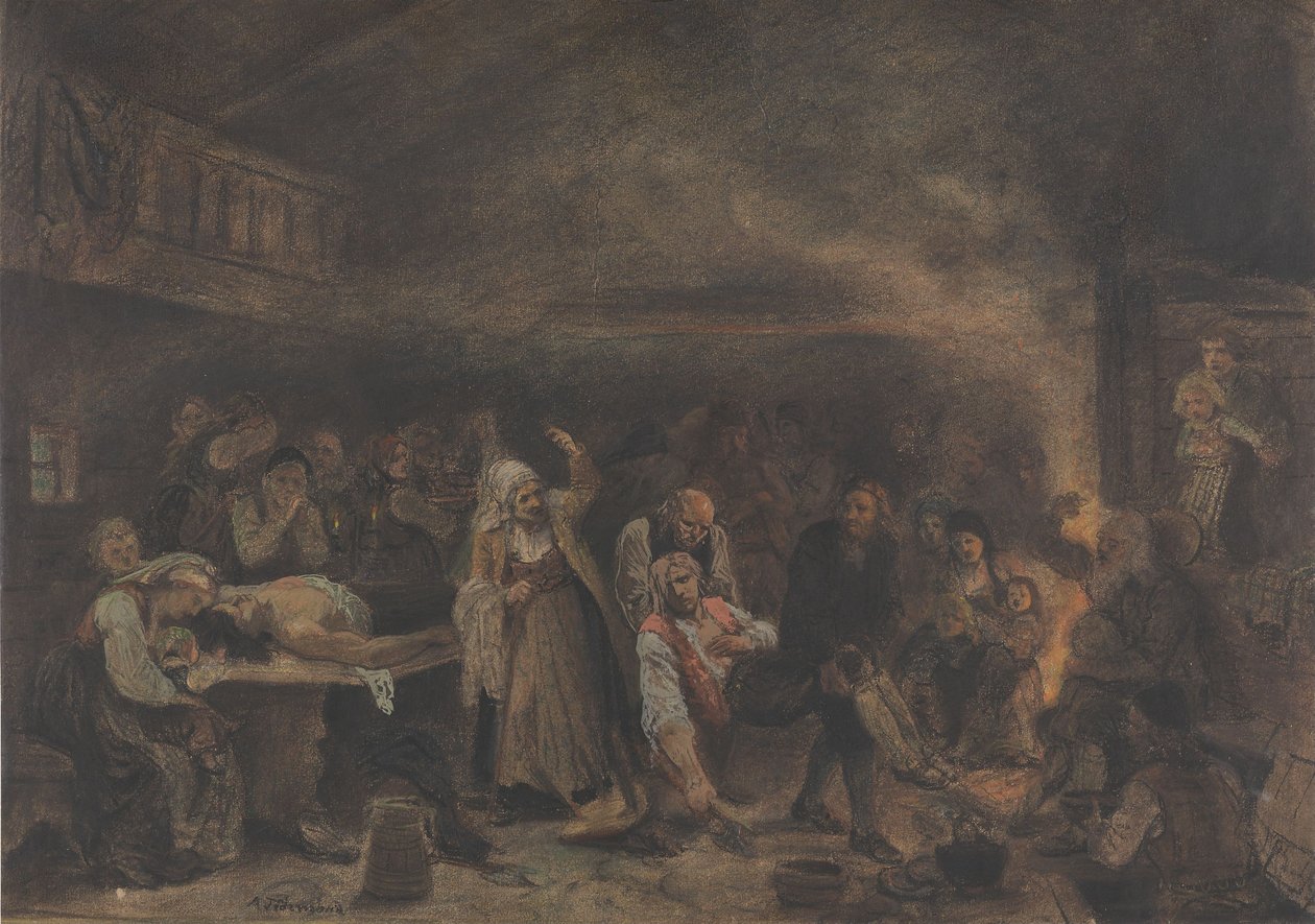 Po pojedynku autorstwa Adolph Tidemand