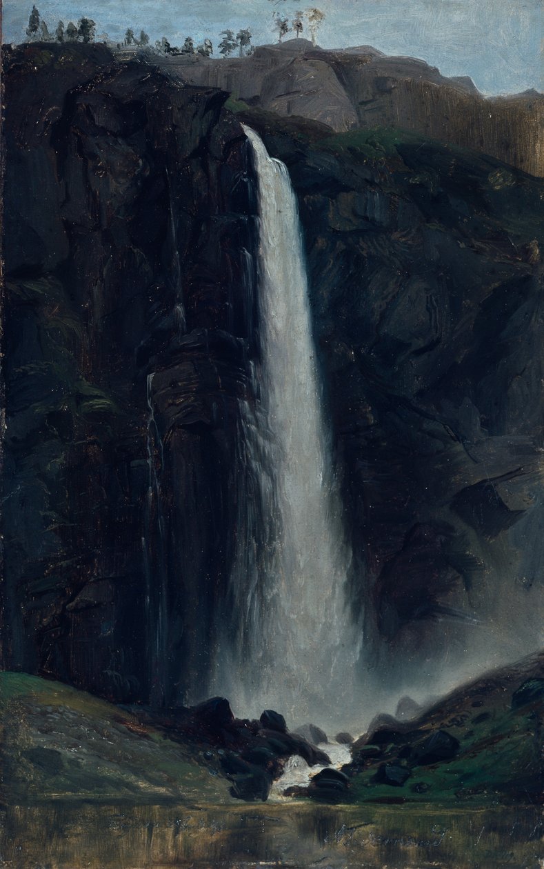 Wodospad Feigum (obraz) autorstwa Adolph Tidemand
