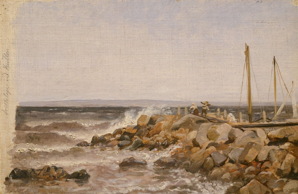 Z Kullen w Szwecji autorstwa Adolph Tidemand