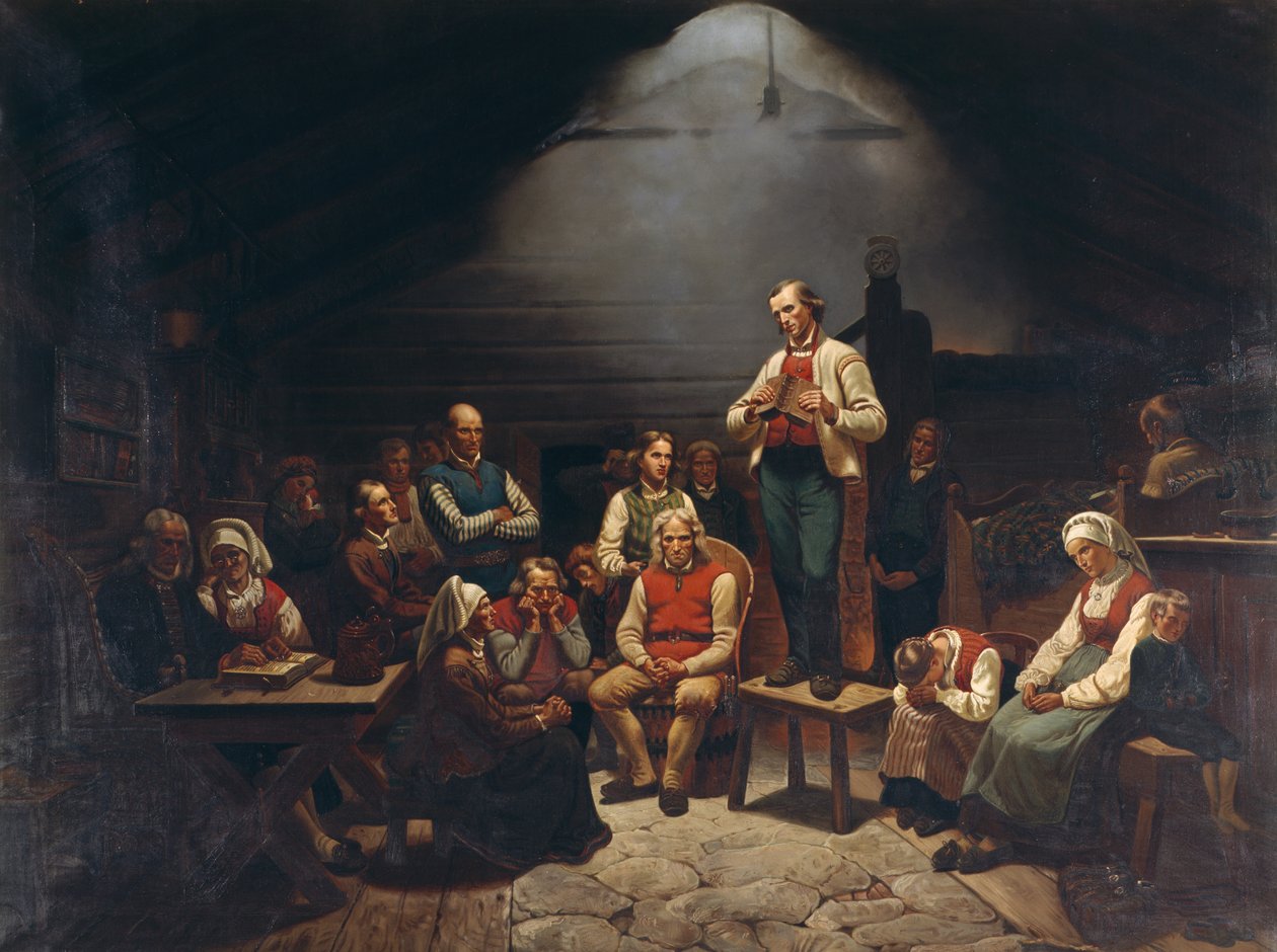 Haugianer autorstwa Adolph Tidemand