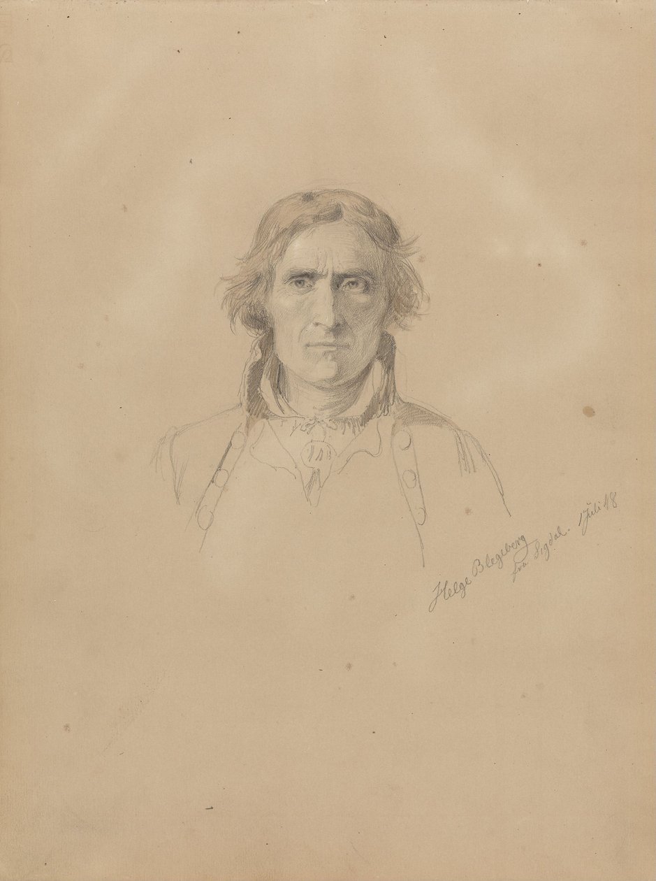 Helge Blegeberg, Sigdal autorstwa Adolph Tidemand