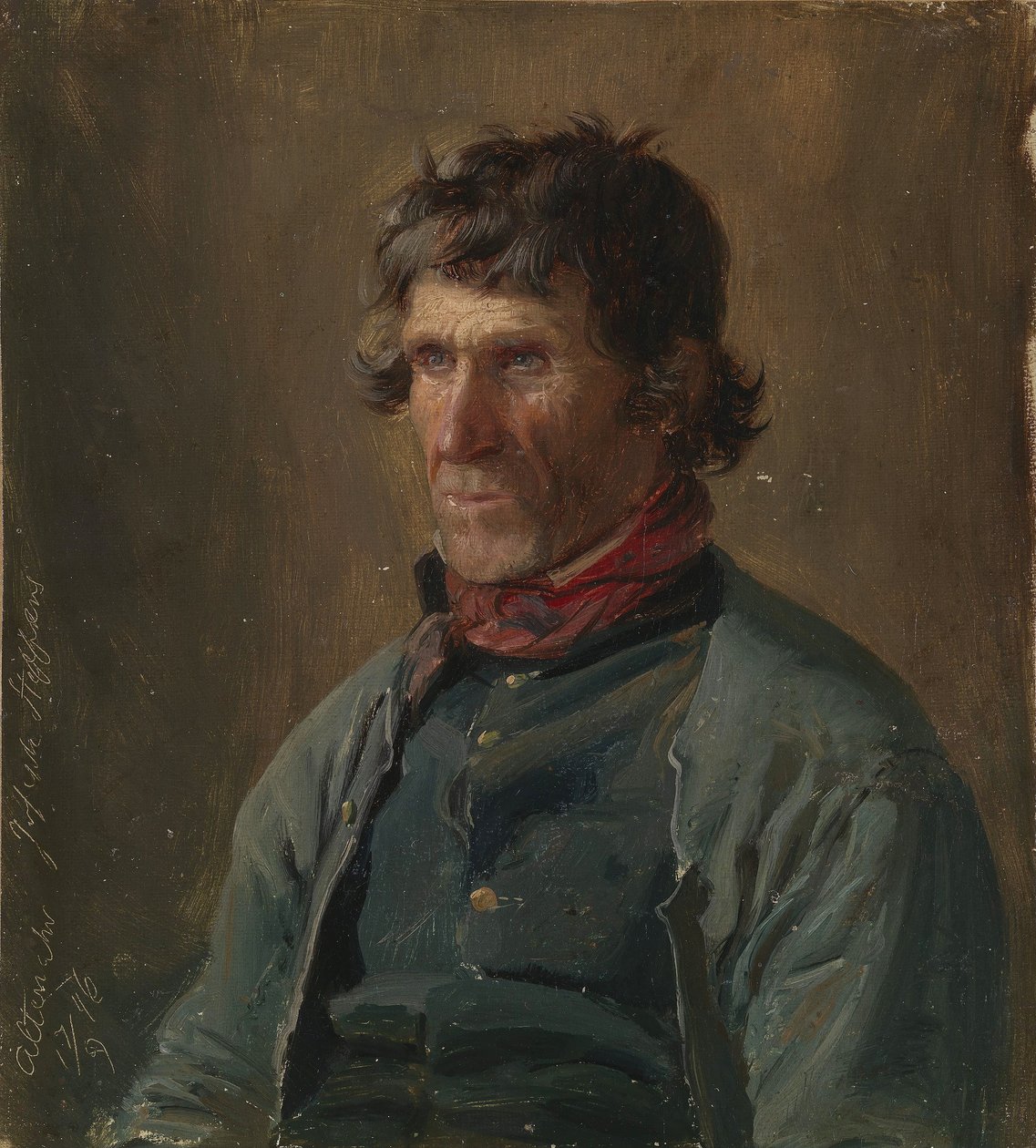 Joseph Steffens z Altenahr. Studium postaci autorstwa Adolph Tidemand