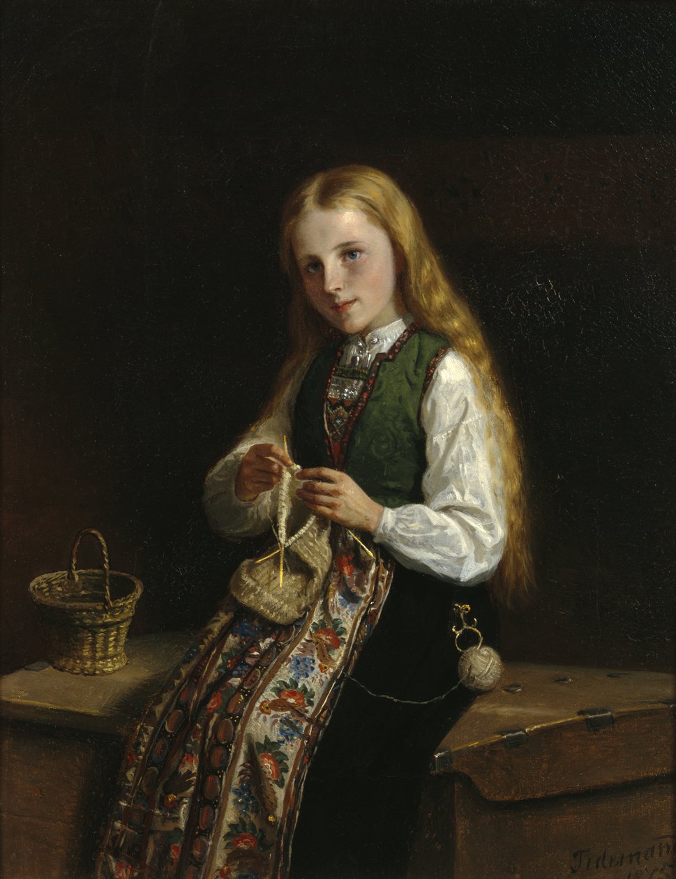 Mały Synneave autorstwa Adolph Tidemand