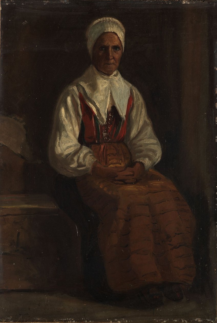 Chłopka autorstwa Adolph Tidemand
