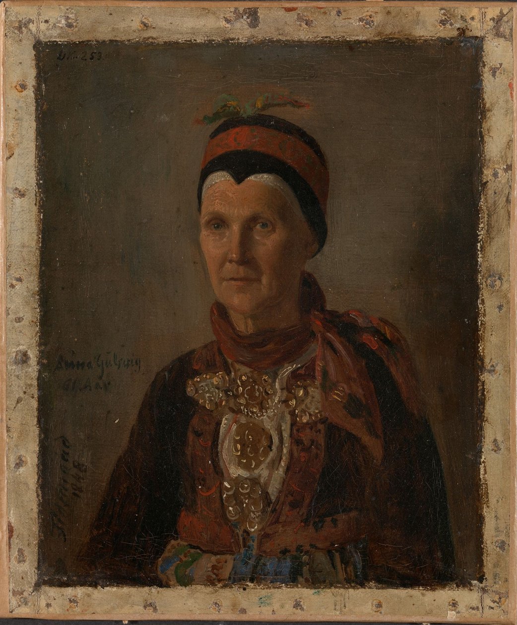 Portret Anny Gulsvig autorstwa Adolph Tidemand