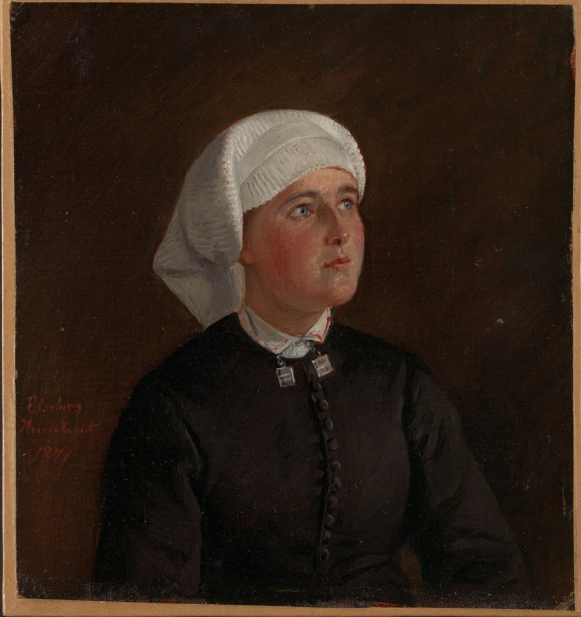 Portret Elseberg Herrestvedt autorstwa Adolph Tidemand
