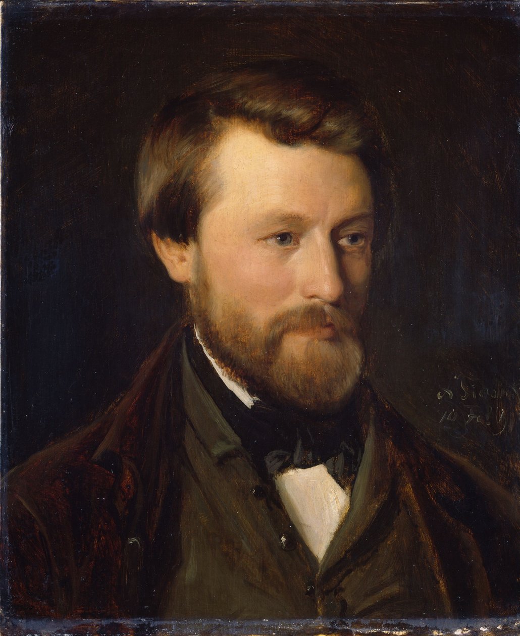 Portret Emila Tidemanda, brata artysty autorstwa Adolph Tidemand