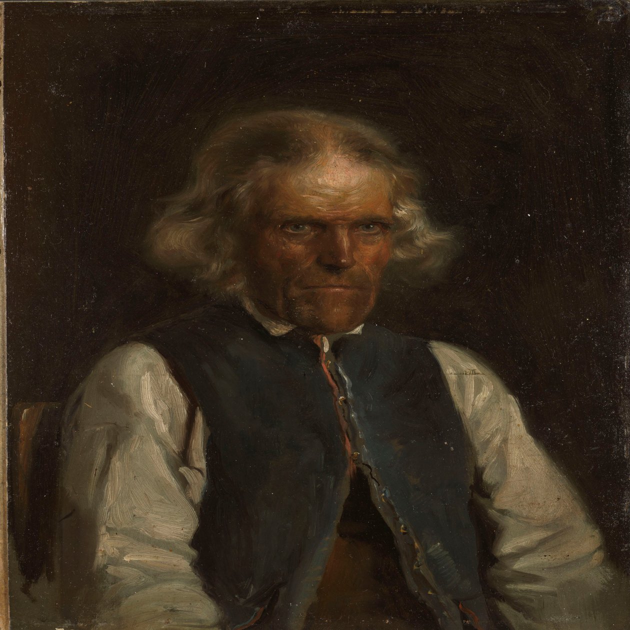 Portret rolnika z Voss autorstwa Adolph Tidemand